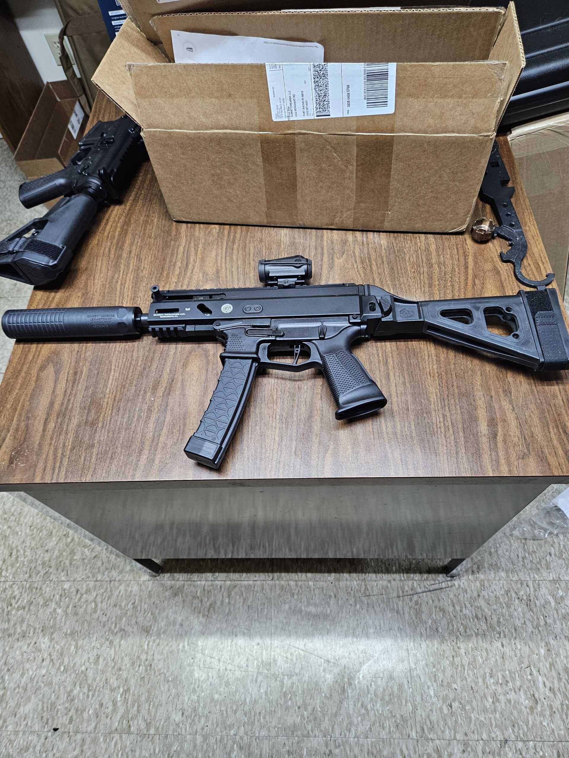 Grand Power Stribog SP9A3S w/ Rico309 9mm Suppressor and Optic