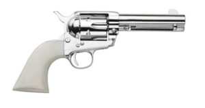 Traditions 1873 SA Revolver .45 LC 5.5" Nickel/White
