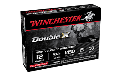 WIN DBLX 12GA 3.5" 00BK 15PLT 5/250