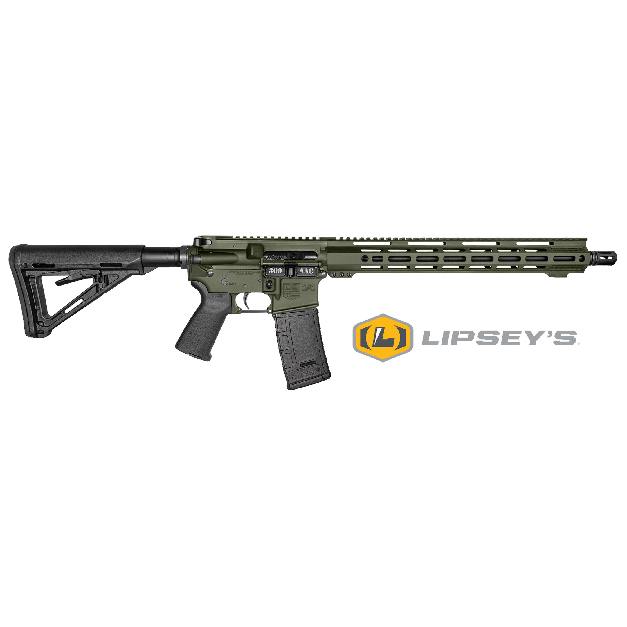 Diamondback Firearms DB15 300BLK 16" ODG M-LOK Rifle