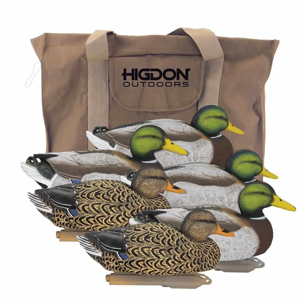 Higdon Legacy Mag Mallard Duck Decoys Magnum 6/ct with Bag