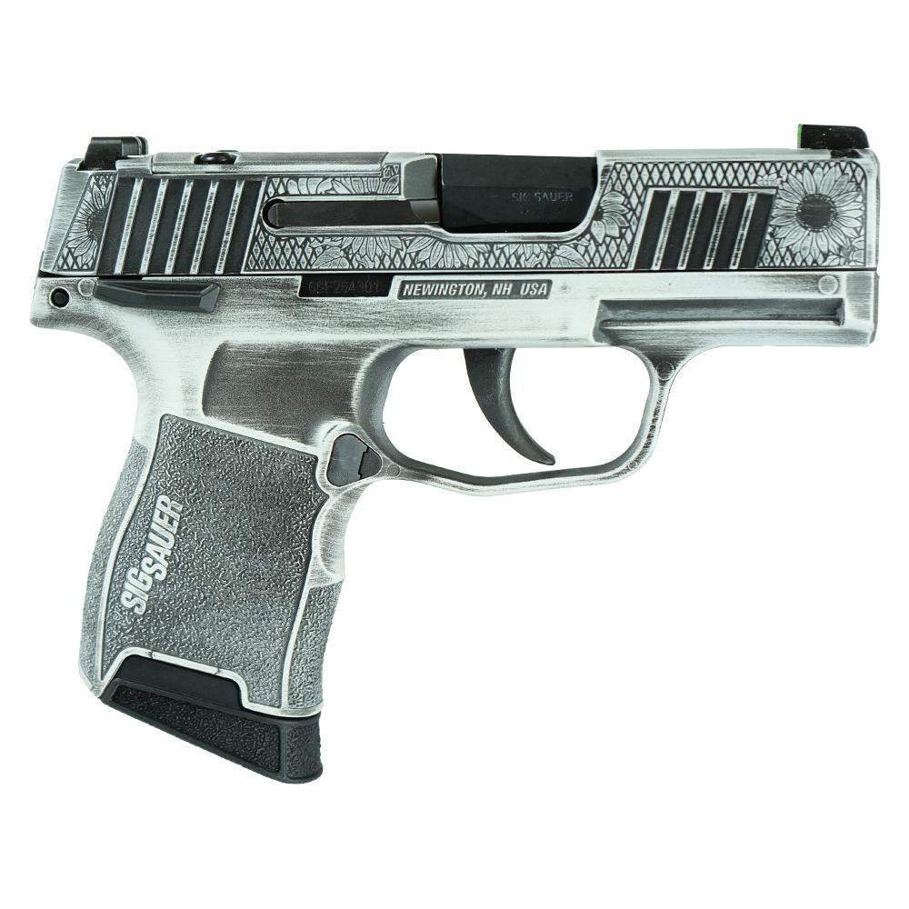 Sig Sauer P365-380 'Sun Flower' 380 Auto Pistol, 10rd