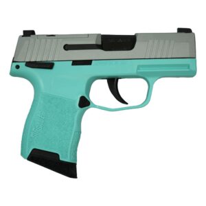 Sig Sauer P365 Silver Slide/Robin's Egg Blue 9mm Handgun