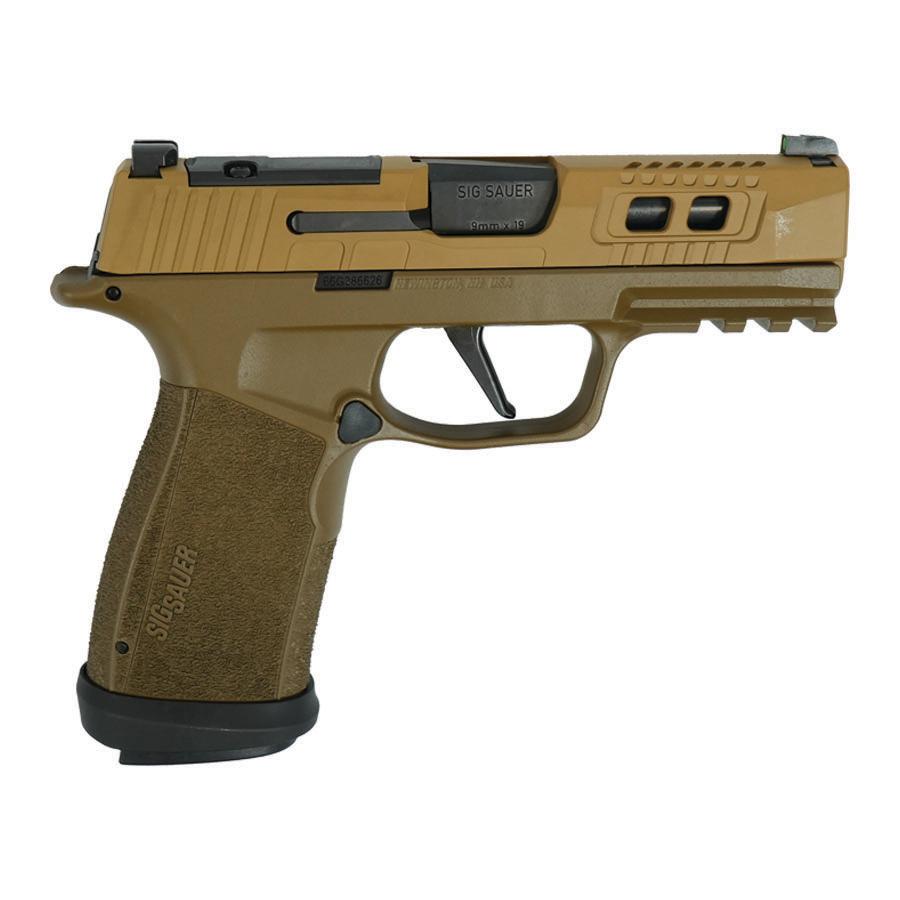 Sig Sauer P365 XMACRO TACOPS 9mm Handgun Two-Tone Brown