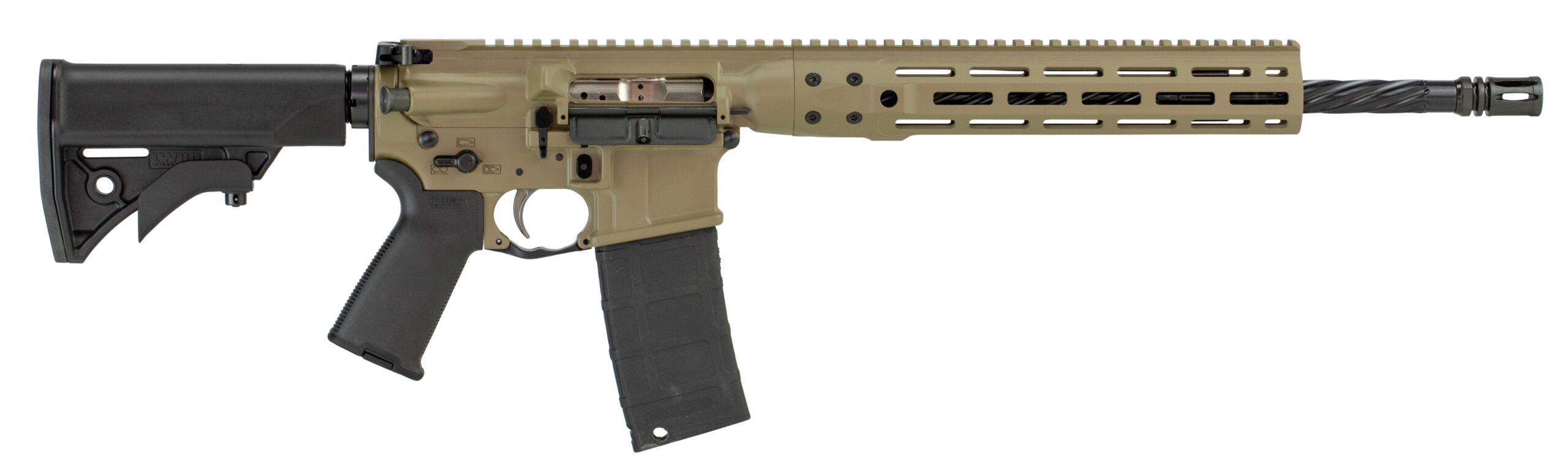 LWRC DI 5.56 NATO Semi-Auto Rifle, FDE, 16.1" Barrel