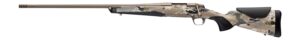 Browning 036125226 X-Bolt 2 Speed Full Size 30-06 Springfield 4+1 22" Smoked Bronze Cerakote Fluted Threaded Barrel & Steel Drilled & Tapped Receiver, Ovix Camo w/Black Overmold Adj Vari-Tech Syntheti