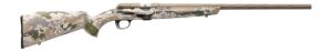 Browning 025260270 T-Bolt Speed 17 HMR 10+1 22" Smoked Bronze Cerakote Spiral Fluted Threaded Barrel, Smoked Bronze Cerakote Steel Drilled & Tapped Receiver, Ovix Camo Fixed Synthetic Stock, Right Han