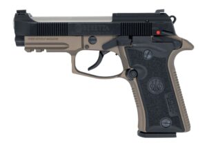 Langdon Tactical Tech 80X32ZTJBN Beretta Cheetah 80X 32 ACP 12+1 3.90" Stainless Barrel, Black Bruniton Carbon Steel Optic Ready/Serrated Slide, Bronze Anodized Aluminum Frame w/Picatinny Rail, Textur