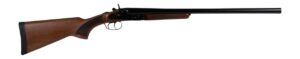 Derya Firearms EX1400.12.24 EX1400  12 Gauge Break Open 2rd 24" Black Chrome Side By Side Barrel, Black Chrome Steel Receiver, Fixed Walnut Stock