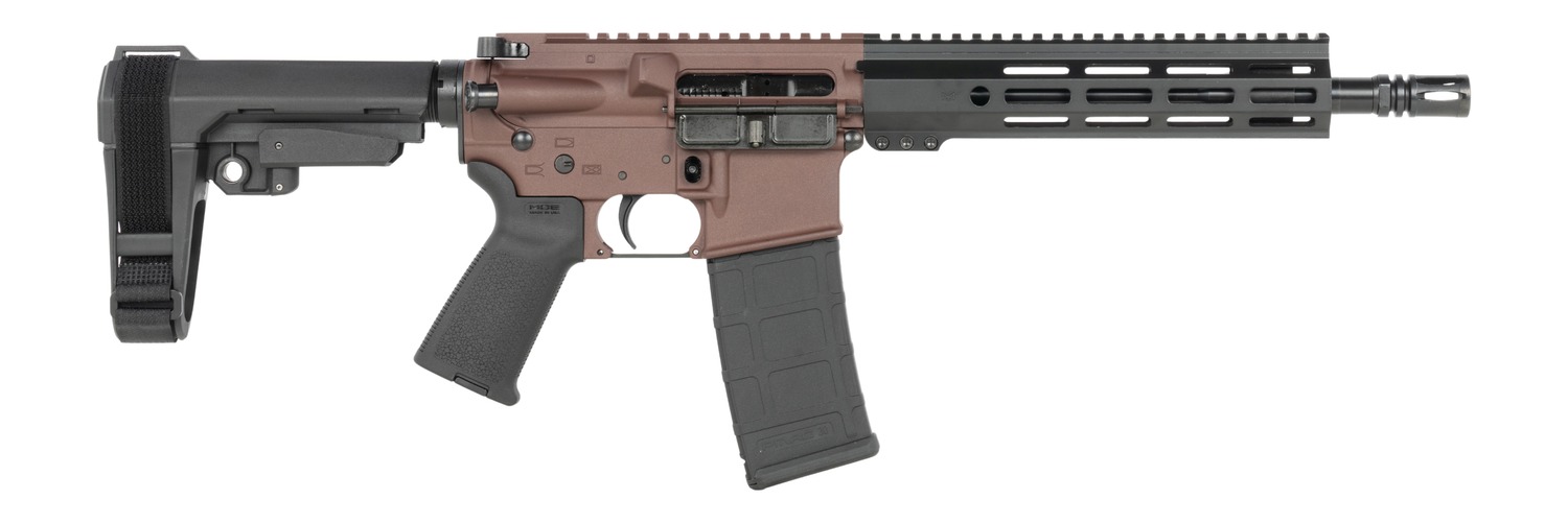 Shark Coast Tactical SCC07190HOLM-P Holmes 5.56 NATO 30+1 10.50" Black Nitride Threaded Barrel, Aluminum Receiver w/Picatinny Rail, M-LOK Handguard, Polymer SB Tactical SBA3 Brace, Polymer Grip