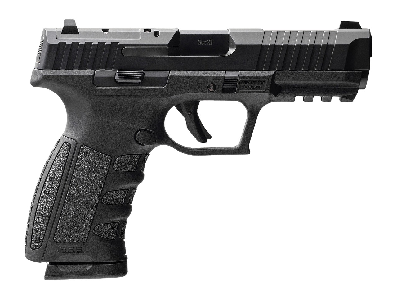 MAC 15000601 RA-9 Full Size 9mm Luger 17+1 4.25" QPQ Tenifer Cerakote Steel Optic Ready Slide, Tenifer QPQ Polymer Frame w/Picatinny Rail, Polymer Grip, RMR Footprint, Ambidextrous