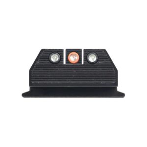 Night Fision Optics Ready Stealth Night Sight Set Orange Front Black Back for S&W M&P 9 Shield Plus