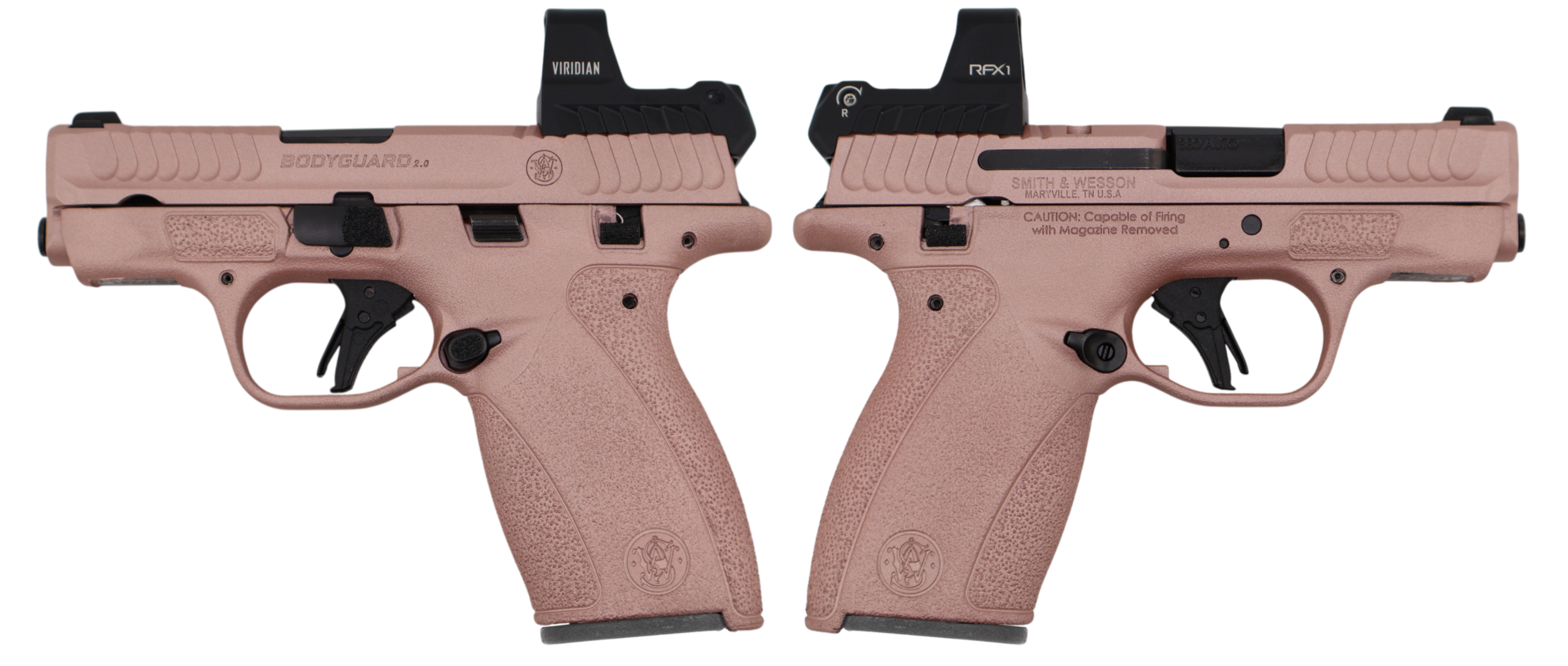 SMITH & WESSON BODYGUARD 2.0 M.S. W/ RFX1 ROSE GOLD OPTIC 380ACP PISTOL 2.75" 1-10RD 1-12RD