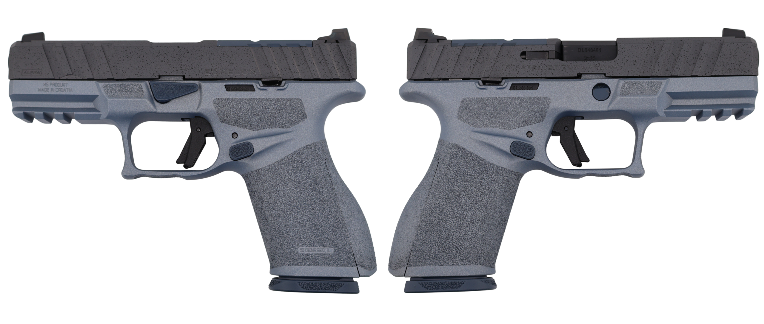 SPRINGFIELD ARMORY ECHELON ALPHA "IRON TIDE" 4.0C 9MM PISTOL NAVY/STONE 1-15RD MAG